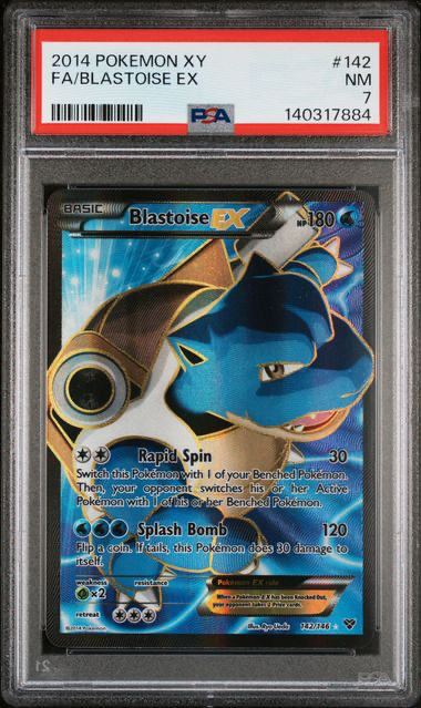 Blastoise EX - 142/146 - XY Base Set  - 2014 Pokemon - PSA 7