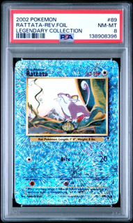 Rattata 89/110 Legendary Collection Reverse - 2002 Pokemon - PSA 8