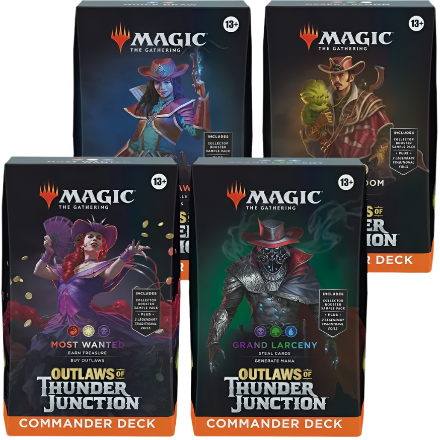 Magic: The Gathering Outlaws of Thunder Junction - Commander Deck Cash Cards Unlimited Magic: The Gathering Outlaws of Thunder Junction - Commander Deck Cash Cards Unlimited