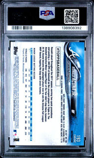 2018 Topps Chrome - Ronald acuna JR. 193 - Pink Refractor - PSA 10