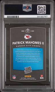 2017 Panini Donruss - Patrick Mahomes II 327  - PSA 9