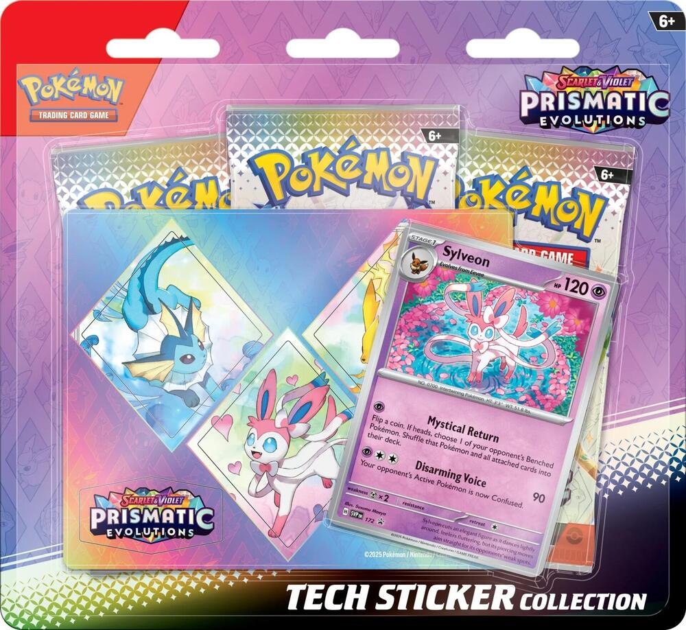 Scarlet & Violet - Prismatic Evolutions Tech Sticker Collection (TikTok Live)