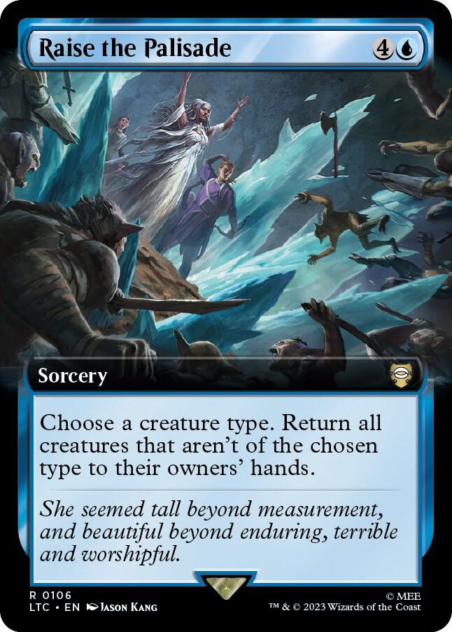 Raise the Palisade (Extended Art) | Commander: The Lord of the Rings |  Tales of Middle-earth (LTC) | Magic: The Gathering