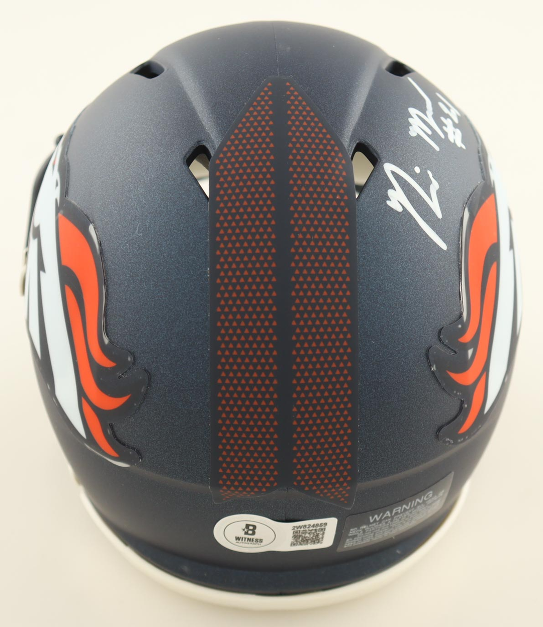 Riley Moss Autographed Signed Speed Mini Helmet - (Beckett)