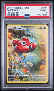 Paras GG32/GG70 Crown Zenith - 2023 Pokemon - PSA 10