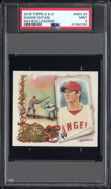 2018 Topps A & G - Shohei Ohtani N43-20 - Box Loaders - PSA 9