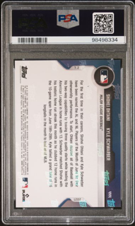 2021 Topps Now Baseball - Shohei Ohtani Kyle Schwarber 444 - Platinum Rainbow 1/1 - PSA Authentic