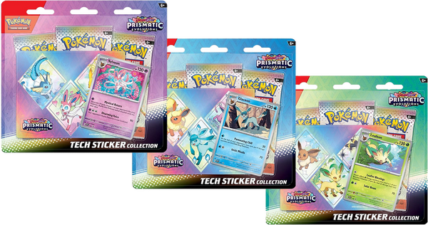 Pokemon Scarlet & Violet Prismatic Evolutions Tech Sticker Collection