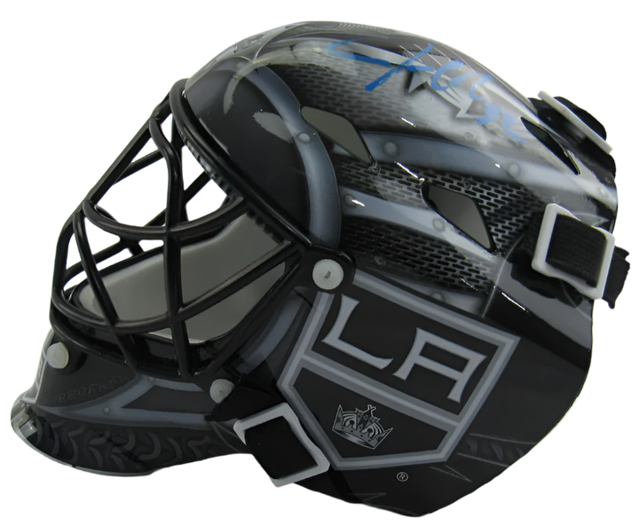 Jonathan Quick Signed Kings Mini Helmet JSA COA