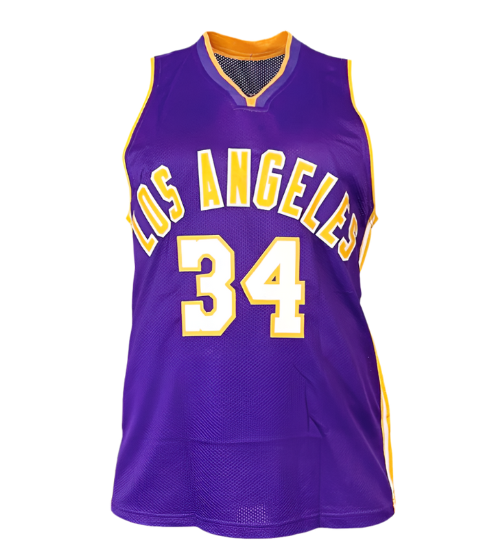 Shaquille O'Neal Signed Los Angeles Purple Basketball Jersey (Beckett)