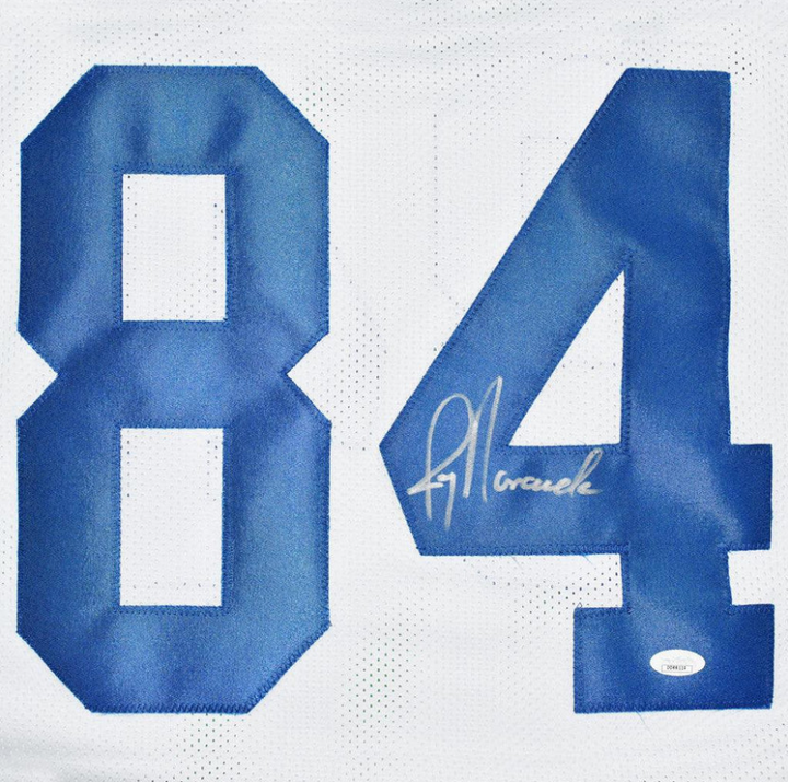 Jay Novacek Signed Dallas Pro White Football Jersey (JSA)