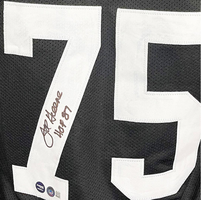 Joe Greene Signed Pittsburgh Black Football Jersey (JSA)