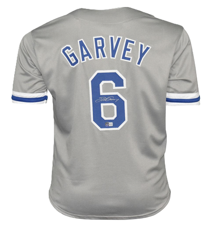 Steve Garvey Signed Los Angeles Grey Baseball Jersey (Beckett)