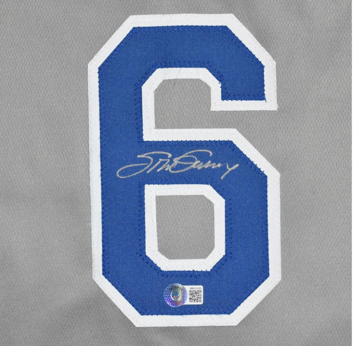 Steve Garvey Signed Los Angeles Grey Baseball Jersey (Beckett)