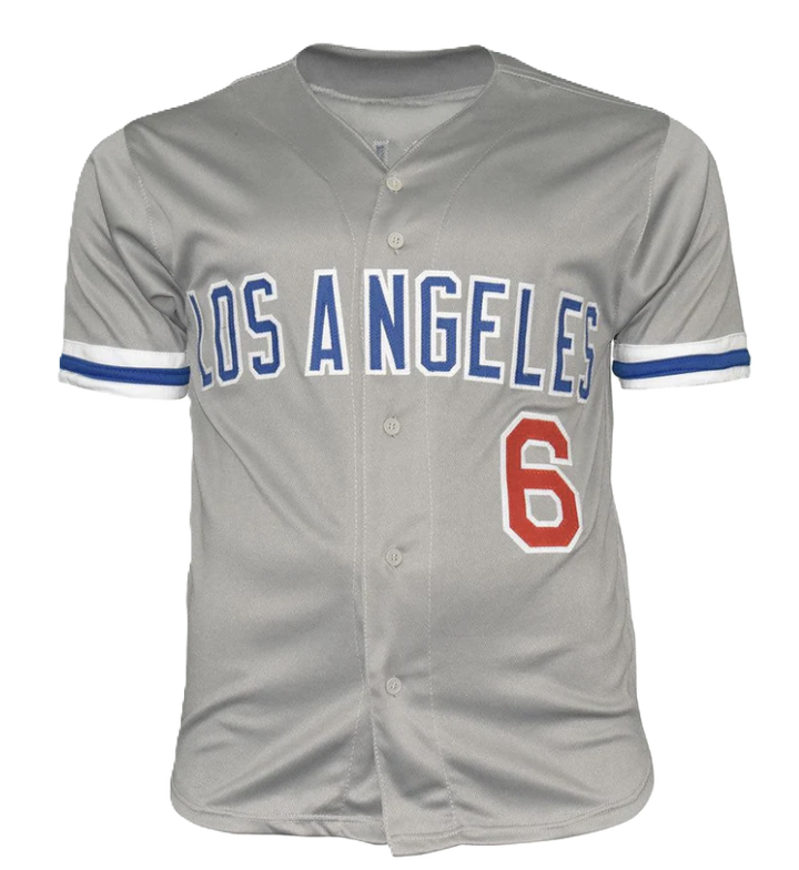 Steve Garvey Signed Los Angeles Grey Baseball Jersey (Beckett)