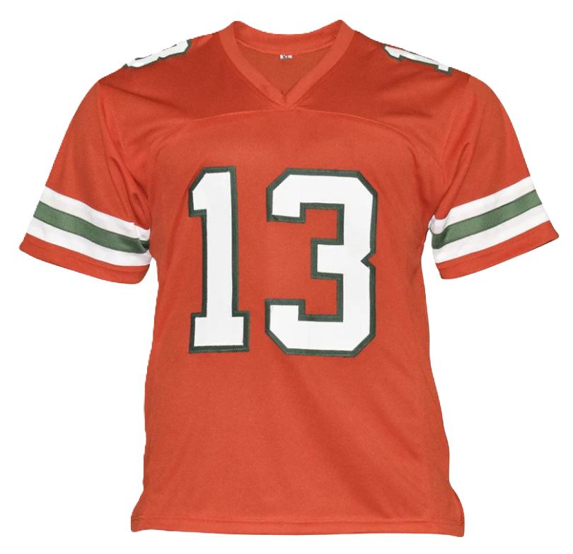 Gino Torretta Signed Miami College Orange Football Jersey (Beckett)