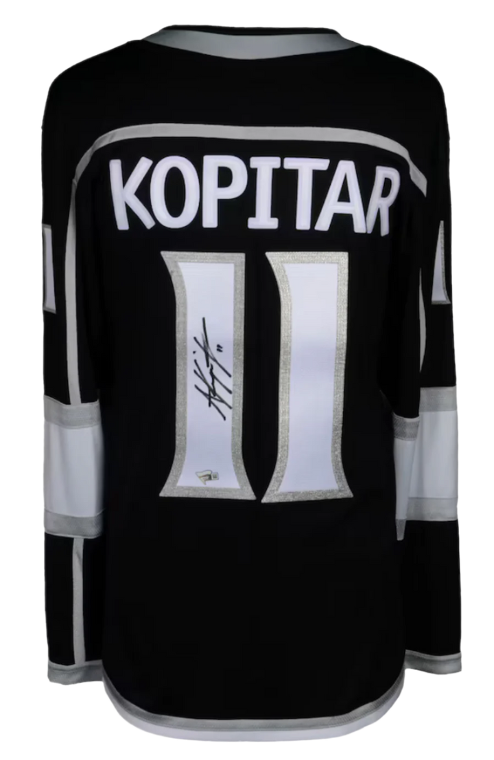 Anze Kopitar Los Angeles Kings Fanatics Authentic Autographed Black Fanatics Breakaway Jersey