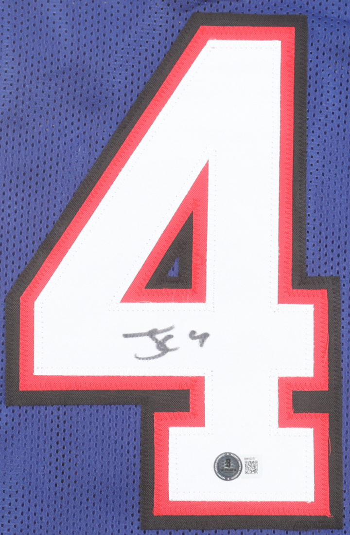 James Cook Signed Autographed Blue Custom Jersey