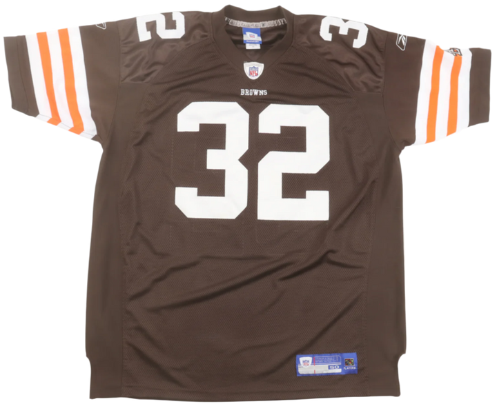 Autographed/Signed Jim Brown Jersey