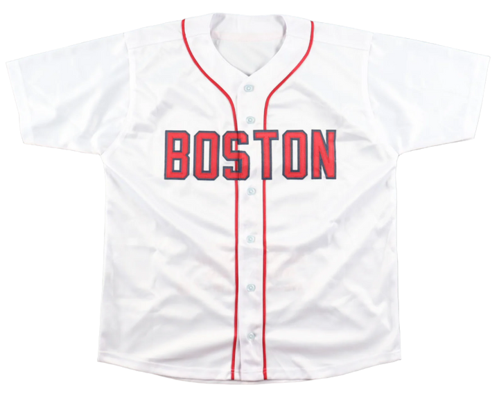 Autographed/Signed Manny Ramirez Career Highlight Stat Jersey (Beckett)