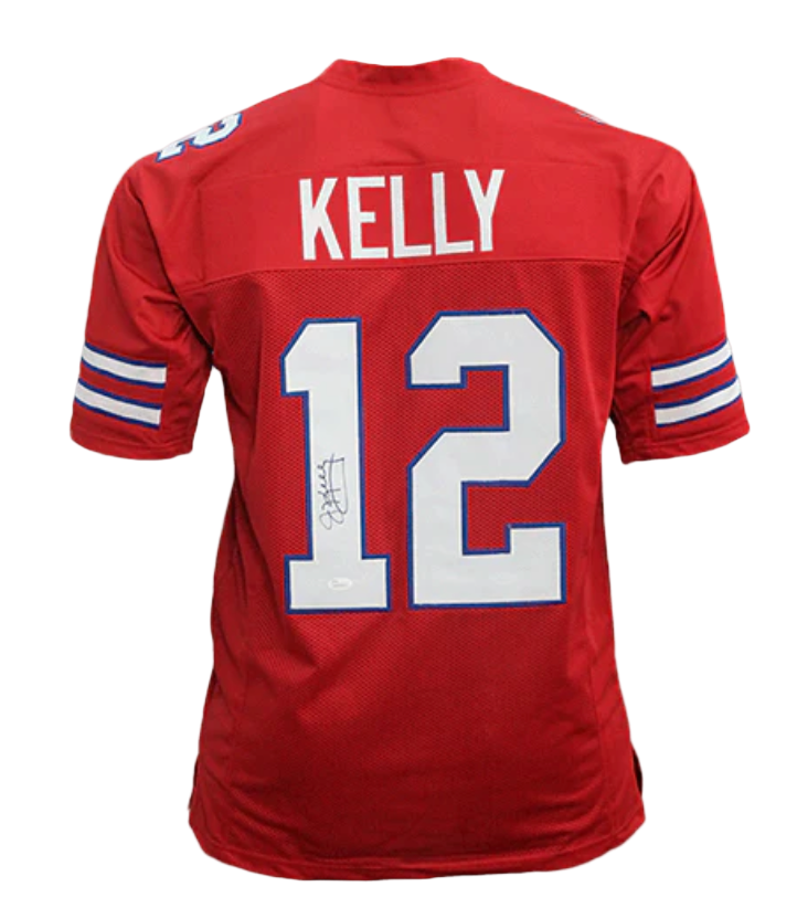 Jim Kelly HOF Signed Autographed Red Custom Jersey