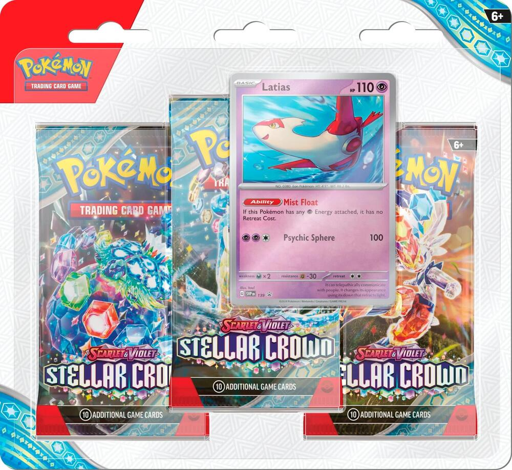 Scarlet & Violet - Stellar Crown 3 Pack Blisters - Pokemon TCG