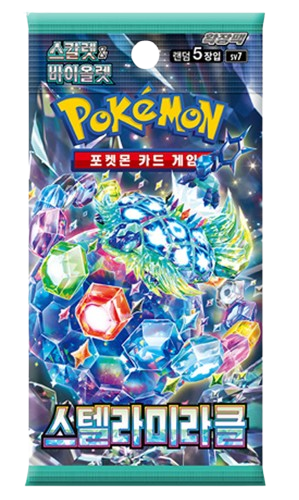 fake korean pokemon cards Stellar Miracle Booster Pack (Korean) Violet era with Violet EX Pokemon Korean Pokemon