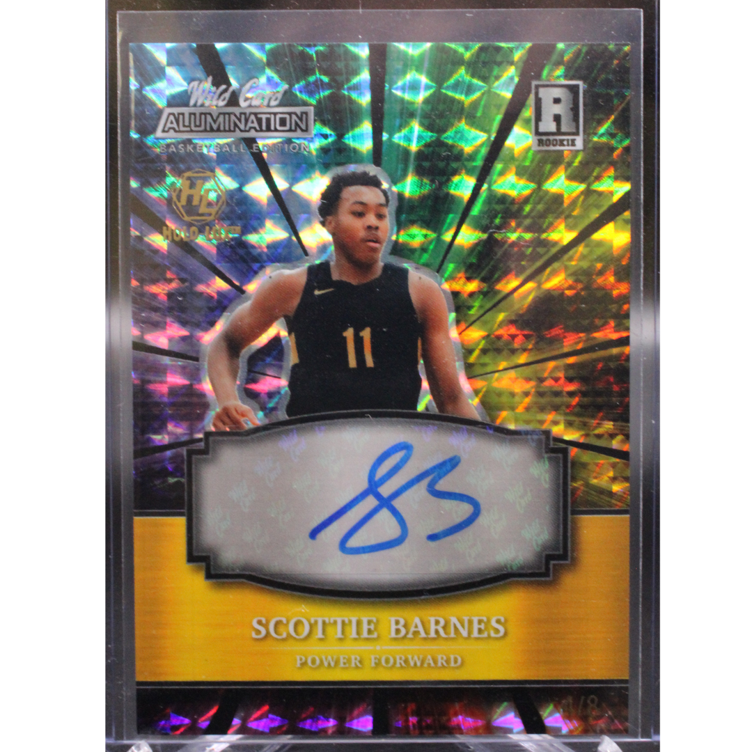 2022 Wild Card Alumination - Scottie Barnes ABC-A - Holo-Lux Silver Auto /8