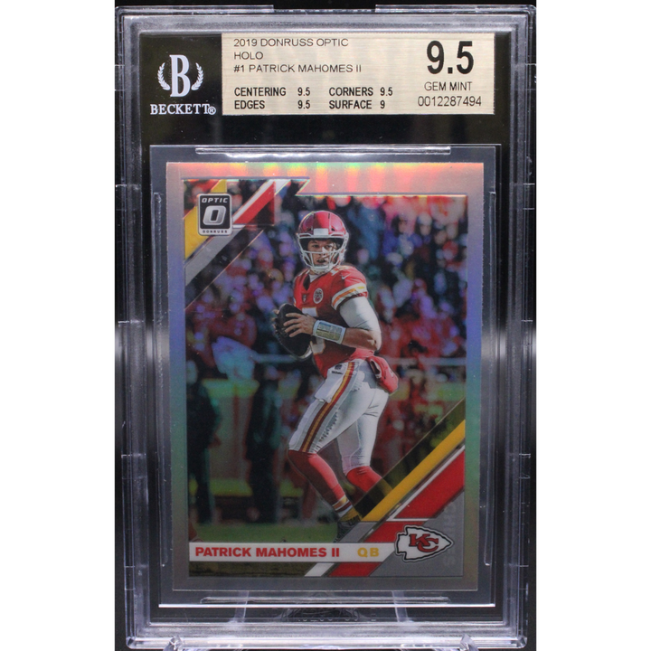 2019 Panini Donruss Optic - Patrick Mahomes 1 - Holo - BGS 9.5