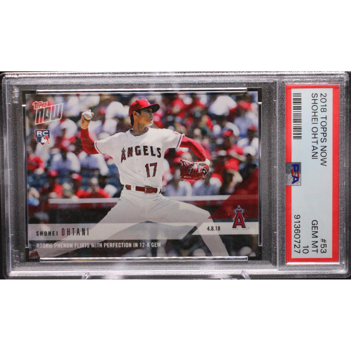 2018 Topps Now - Shohei Ohtani 53 - PSA 10