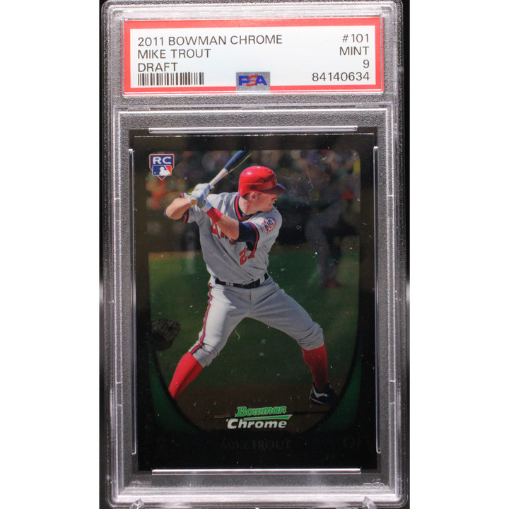 2011 Topps Bowman Chrome Draft - Mike Trout 101 - PSA 9