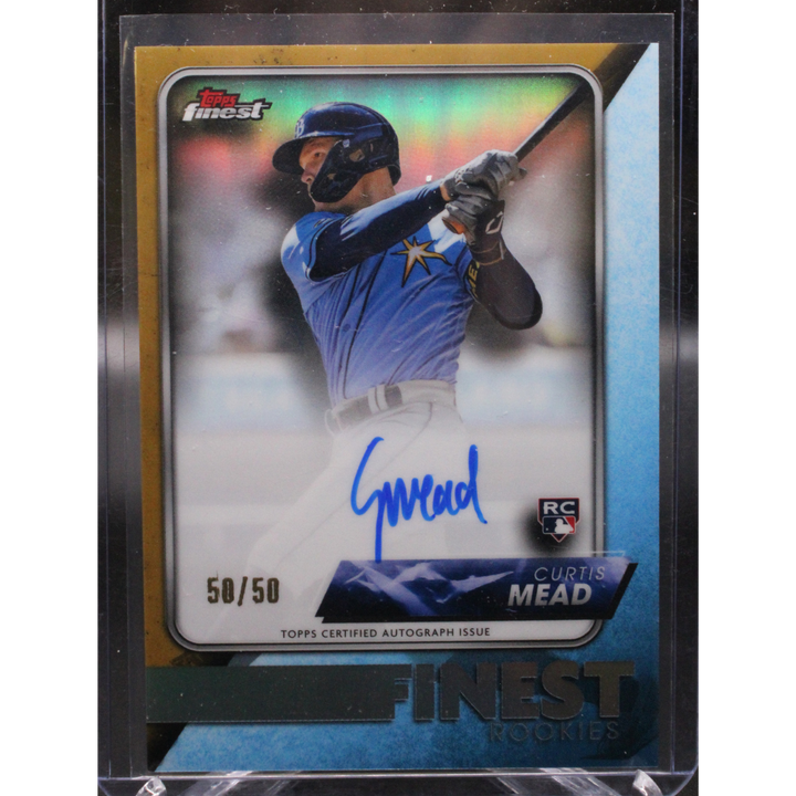 2024 Topps Finest Baseball - Curtis Mead FR-CM - Finest Rookies Gold Auto  /50