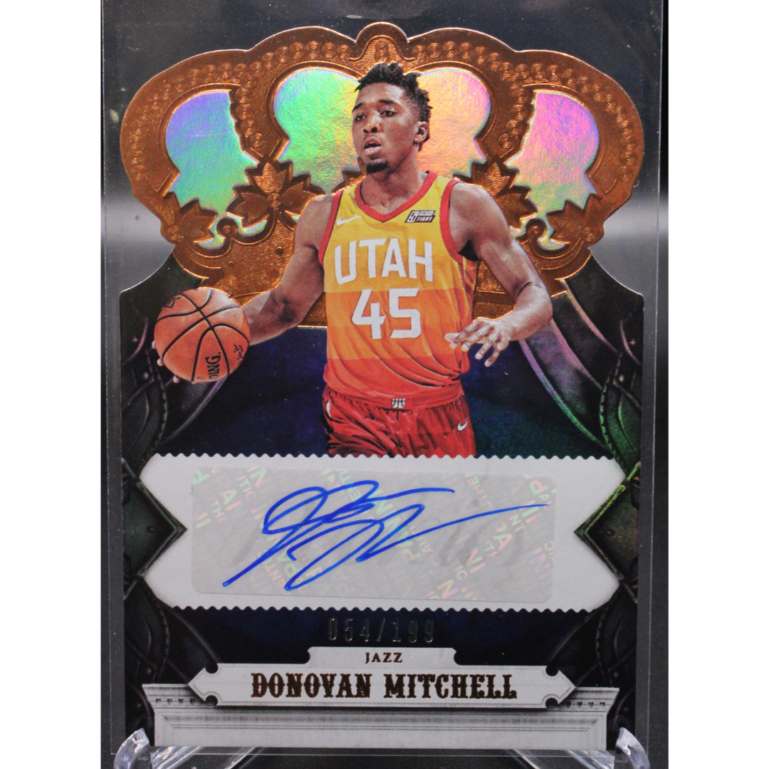 2017-18 Panini Crown Royale Basketball - Donovan Mitchell CR-DML - Die Cut Auto /199