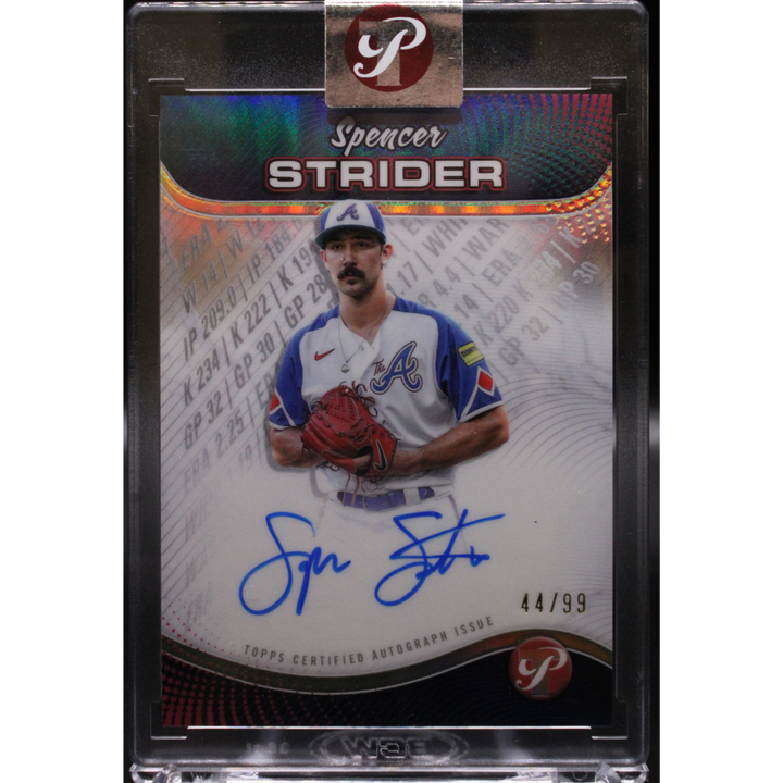 2024 Topps Pristine Baseball - Spencer Strider PPA-SS - Production Auto /99