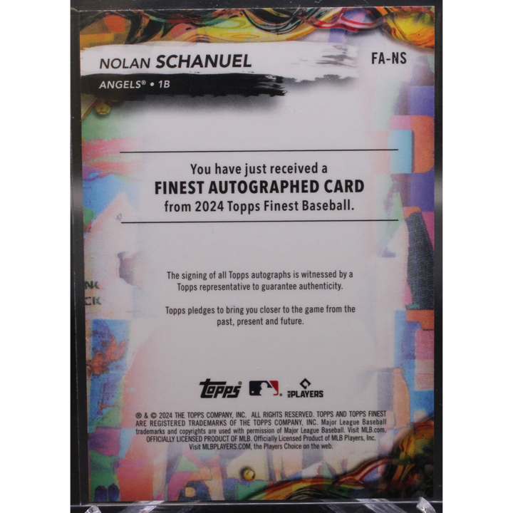 2024 Topps Finest - Nolan Schanuel FA-NS - Gold Auto /50