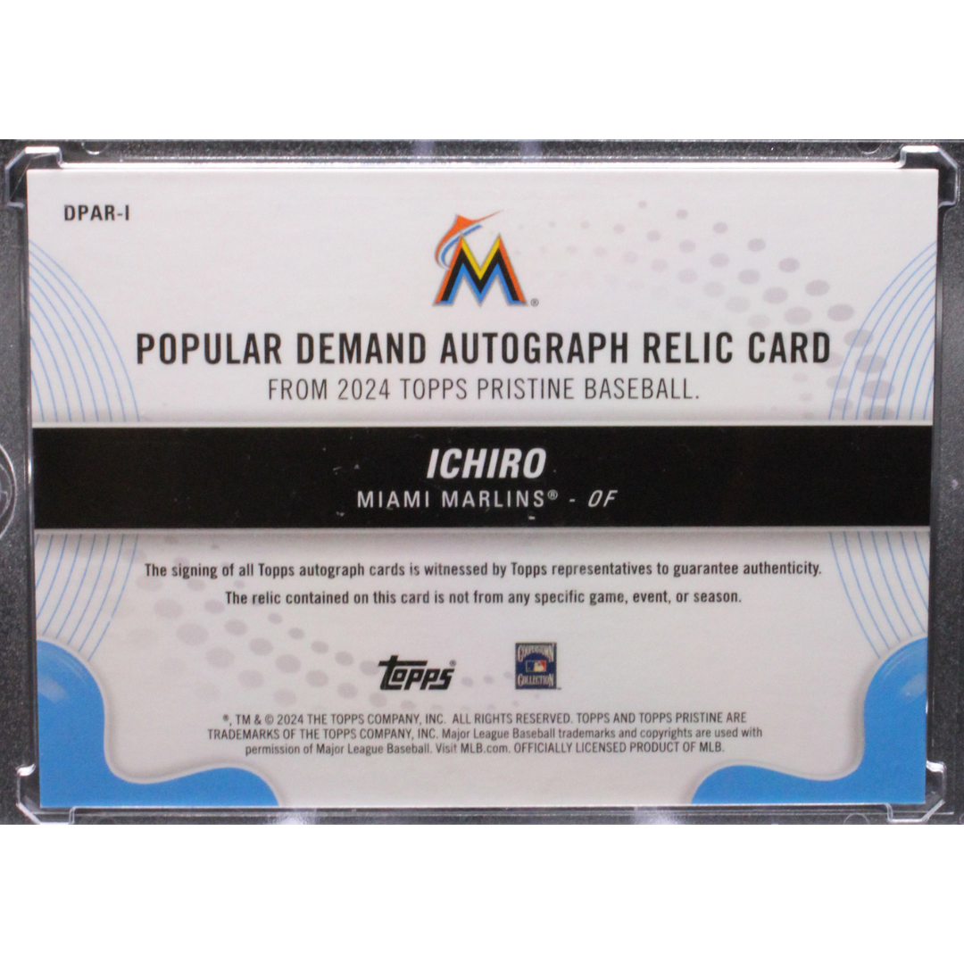 2024 Topps Pristine Baseball - Ichiro DPAR-1 - Popular Demand Auto Relic