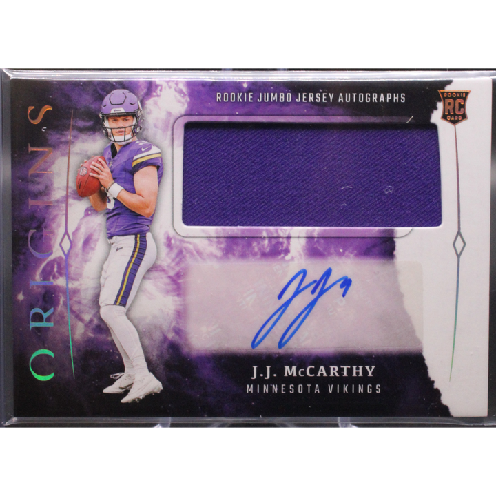 2024 Panini Origins Football -  JJ Mccarthy RJA-JMC -  Rookie Jumbo Autographs