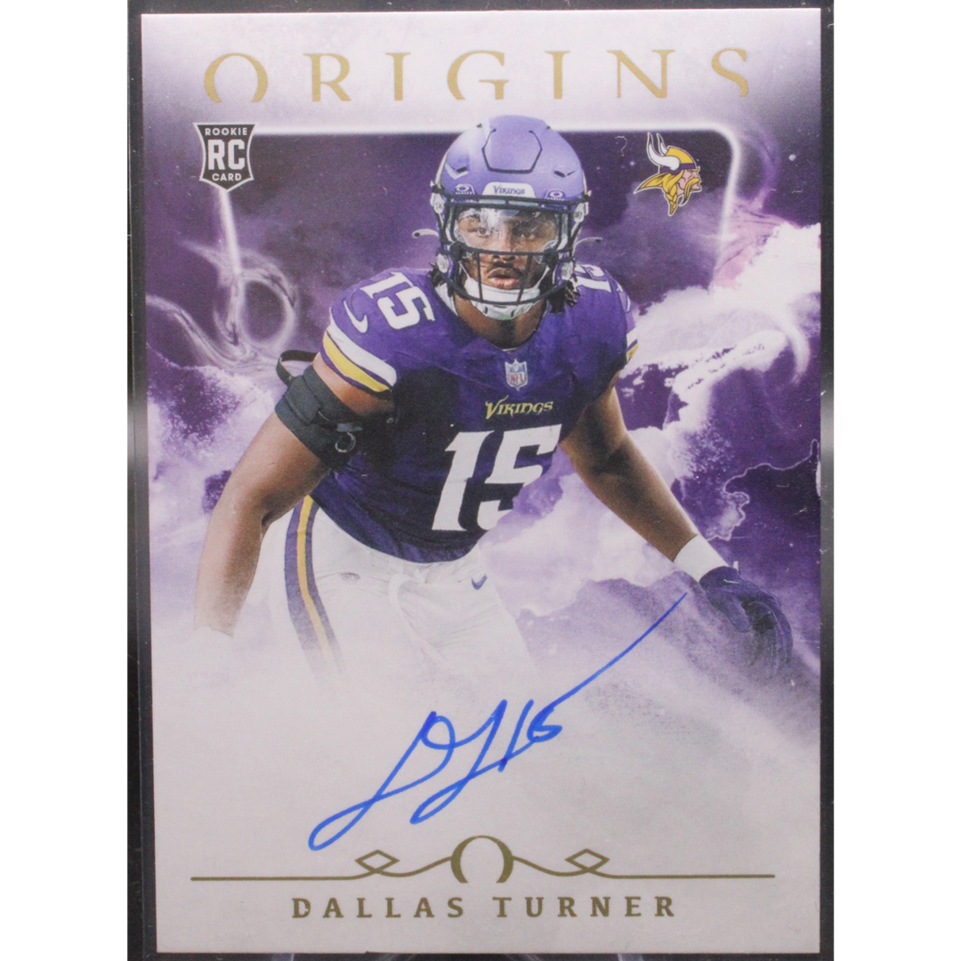 2024 Panini Origins Football - Dallas Turner -  On Card Auto