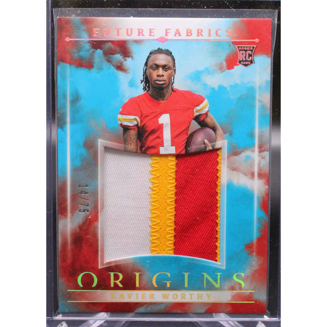 2024 Panini Origins Football - Xavier Worthy FF-XWY -  Future Fabrics /75