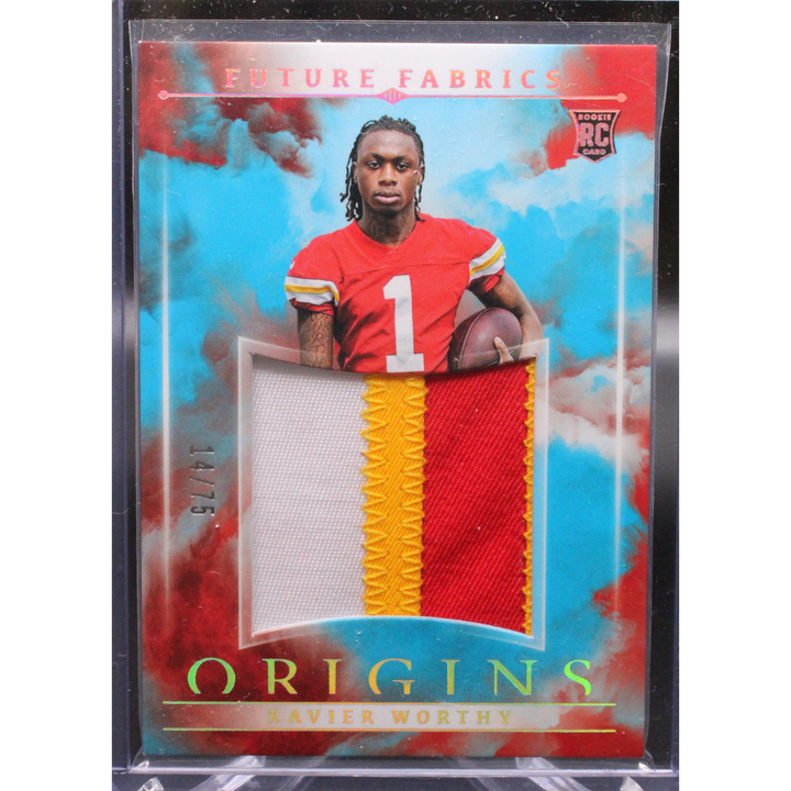 2024 Panini Origins Football - Xavier Worthy FF-XWY -  Future Fabrics /75