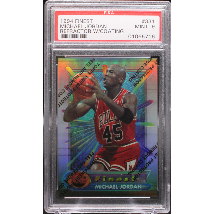 1994 Topps Finest - Michael Jordan 331 - Refractor W Coating - PSA 9