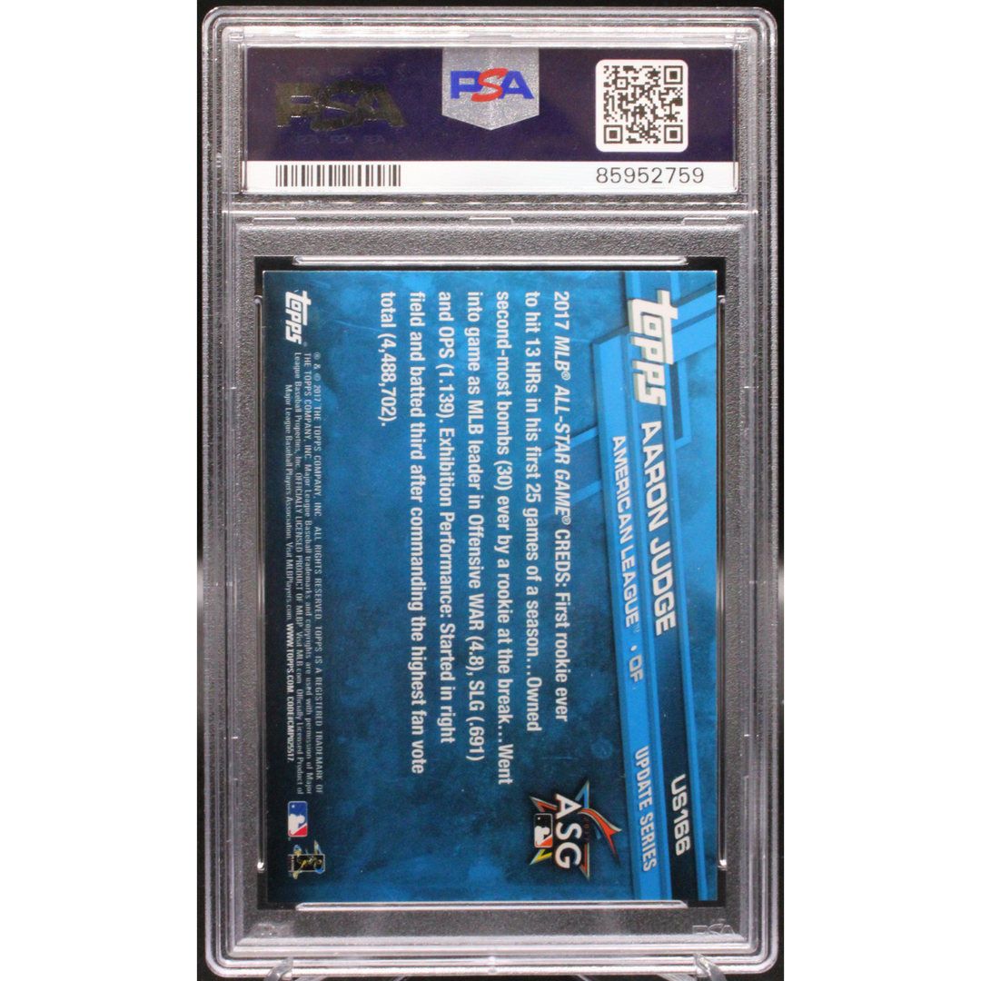 2017 Topps Update - Aaron Judge US166 - Throwing - PSA 8