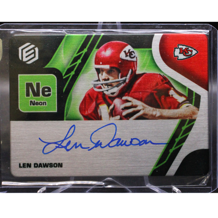 2021 Panini Elements Football - Len Dawson SS-LDA - Neon Auto /5