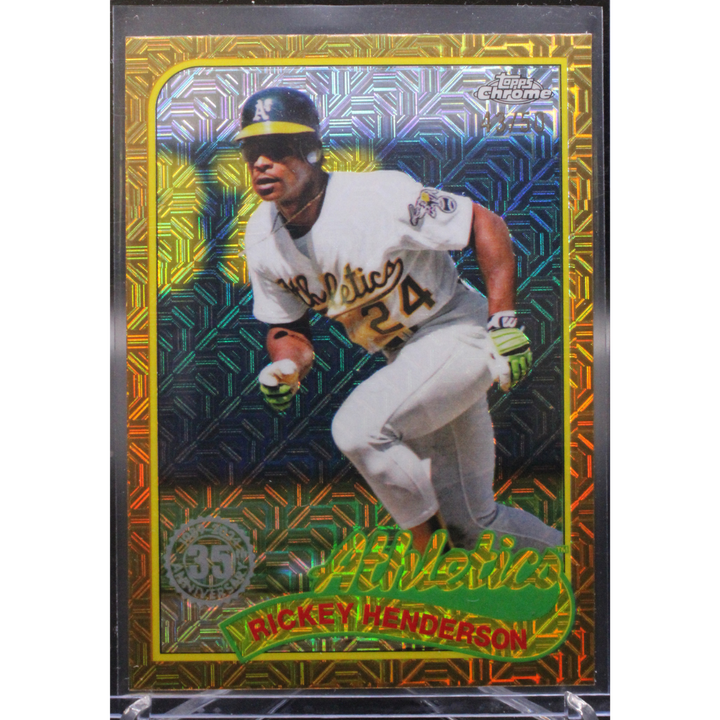 2024 Topps Update Chrome Silver Pack - Rickey Henderson T89CU-61 - Update 35th Anniversary Gold /50