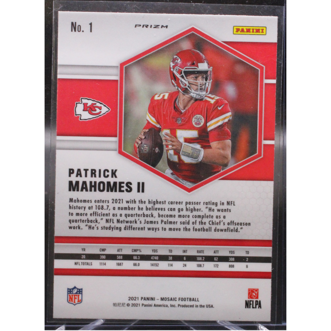 2021 Panini Mosaic Football - Patrick Mahomes II 1 - Genesis