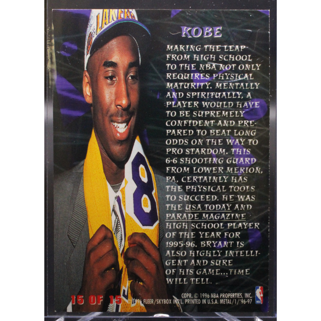 1996-97 Fleer Metal - Kobe Bryant 15 - Metal Edge