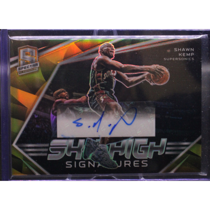 2022 Panini Spectra Basketball - Shawn Kemp SKY-SKP - Sky High Signatures Gold /10