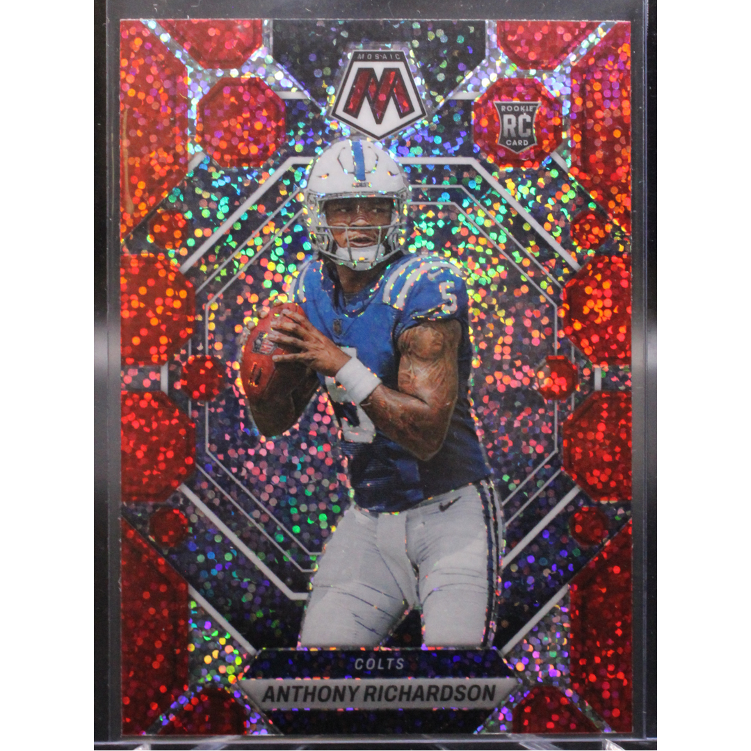 2023 Panini Mosaic Football - Anthony Richardson 282 - Red Speckle