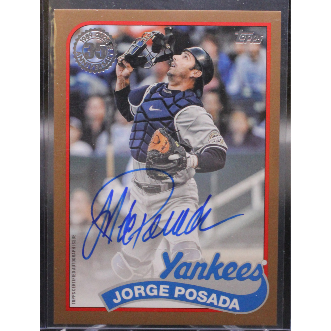 2024 Topps Update - Jorge Posada 89BA2-JP - Gold Auto /50