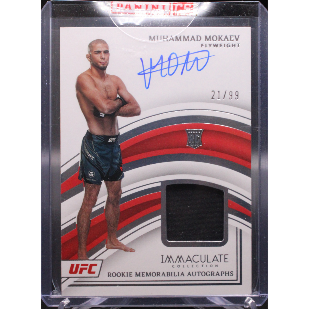 2023 Panini Immaculate UFC - Muhammad Mokaev 101  - Mem Auto /99